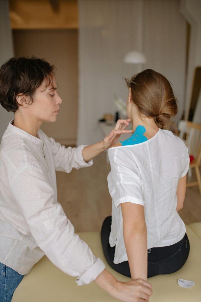 A Therapist Treating a Patient